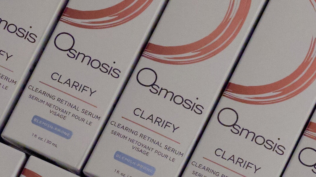 Clarify Retinal Serum with Low Foam Cleansing Gel and DMS Base Cream for barrier-friendly acne treatment