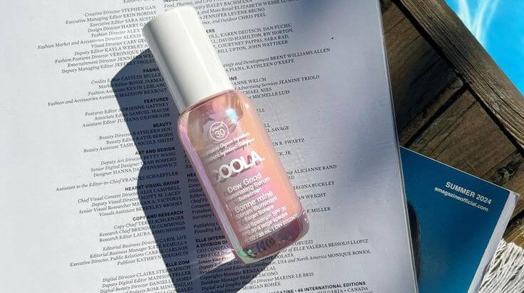 Daily use of COOLA Sunscreen to protect skin from UV damage, premature aging, and pigmentation—Face Club’s clean, effective sun care essential.