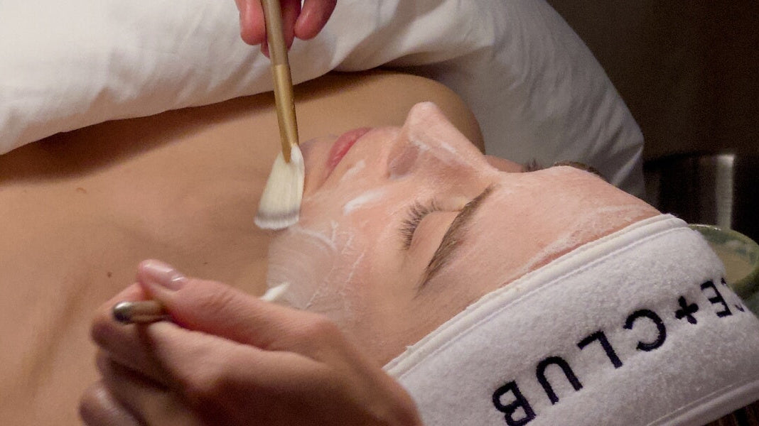 Client receiving a customized facial treatment at Face Club for glowing, healthy skin