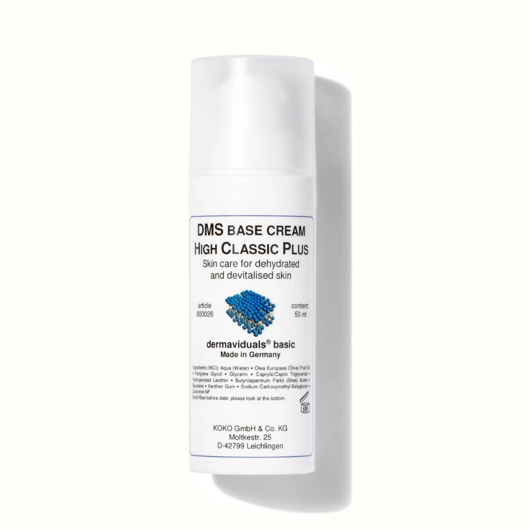 A slightly richer version of the DMS Cream Basic High Classic, this moisturizer with DMS® components restores the skin's protective barrier, ideal for dryness and dehydration.