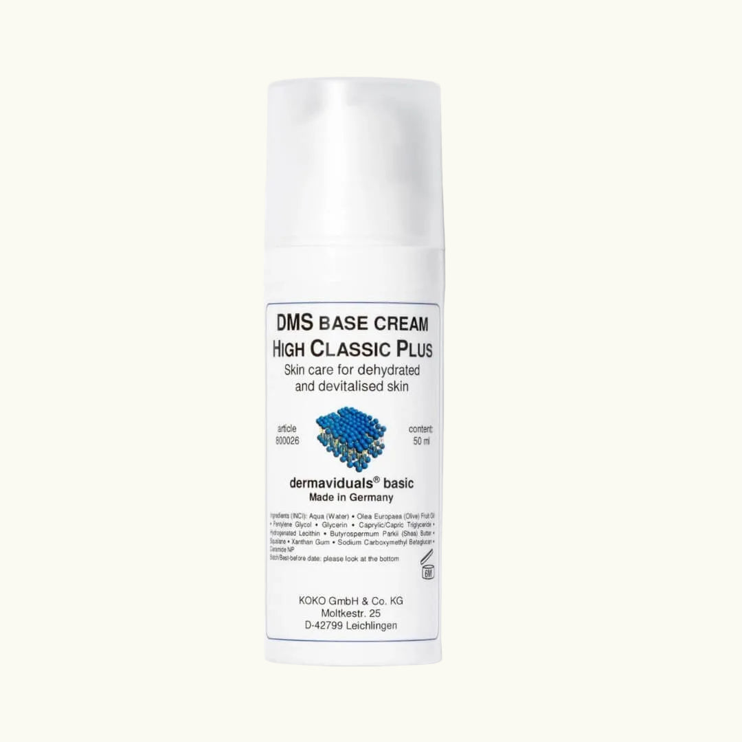 A slightly richer version of the DMS Cream Basic High Classic, this moisturizer with DMS® components restores the skin's protective barrier, ideal for dryness and dehydration.