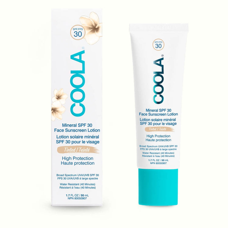 Lightly tinted SPF 30 face lotion: Mineral protection with antioxidants and matte finish.