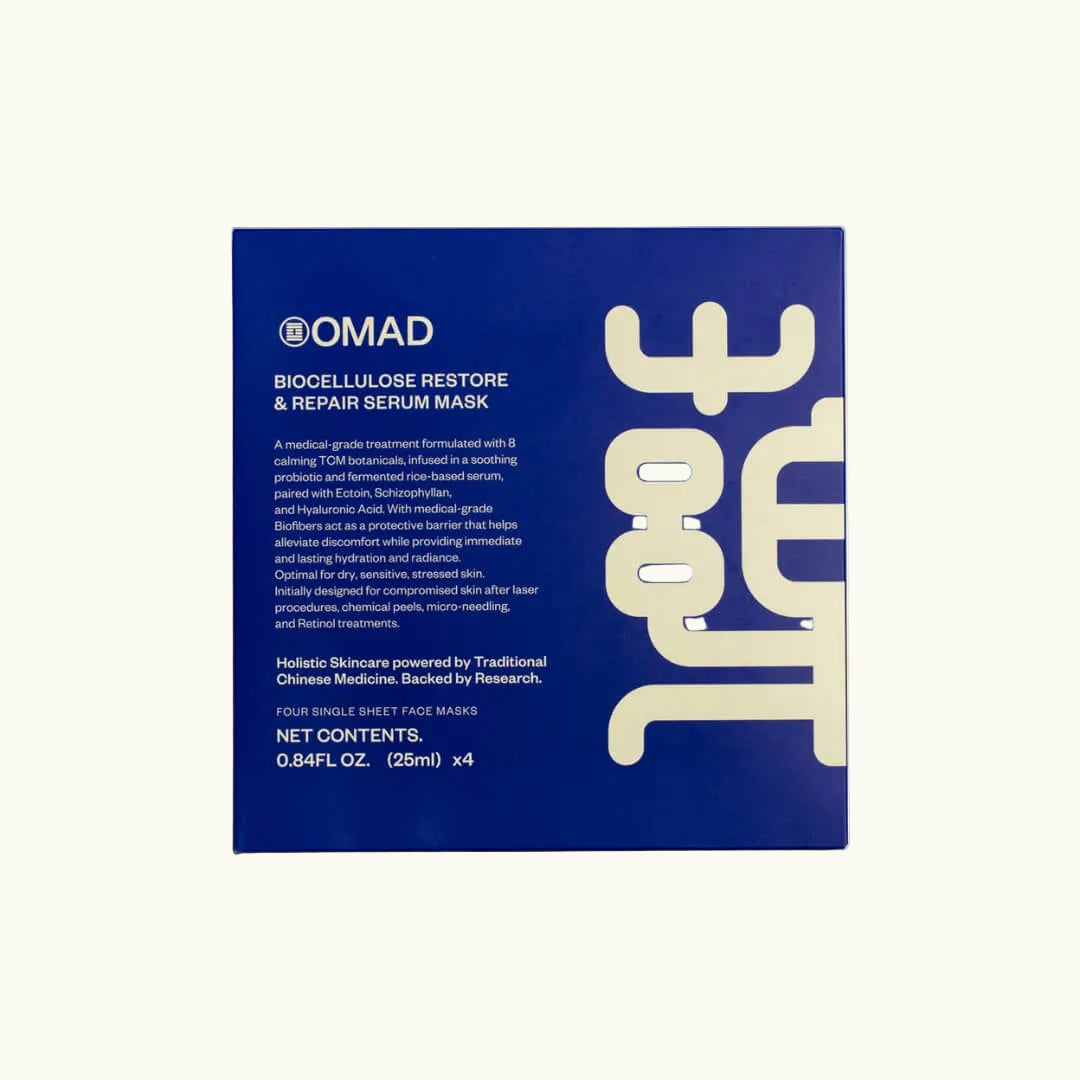 OMAD Bio-Cellulose Restore & Repair Serum Mask – Advanced Bio-Cellulose Mask for Deep Skin Repair and Hydration | Face Club