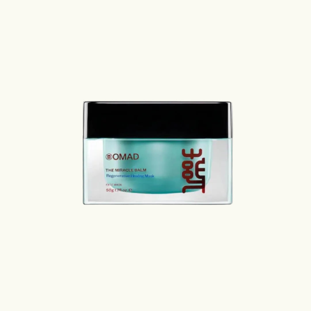 OMAD Miracle Balm hydrating and soothing face mask for sensitive and dry skin.