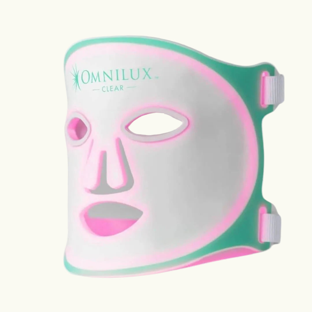 Omnilux Clear Mask – LED Light Therapy for Acne Treatment and Clearer, Healthier Skin | Face Club