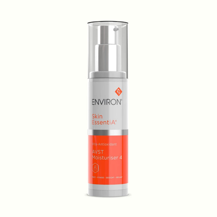 AVST Moisturizer 4: High levels of Vitamin A, C, E, antioxidants, peptides.