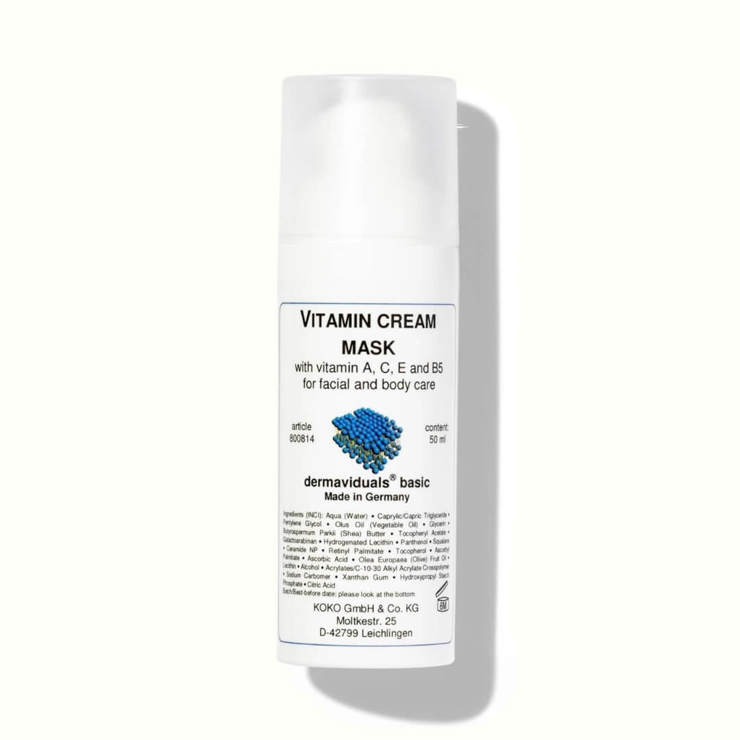 Vitamin Cream Mask: Nourishing, hydrating, boosts radiance.