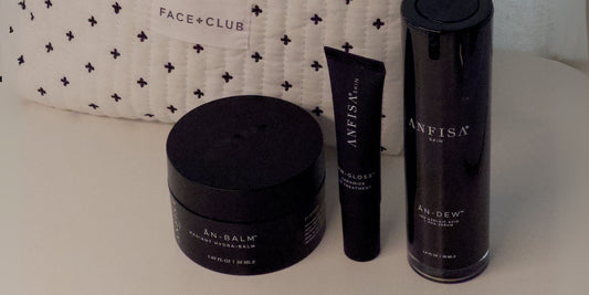 Anfisa Trio skincare set featuring barrier-repair, hydration, and glow-enhancing formulas for dry and sensitive skin.