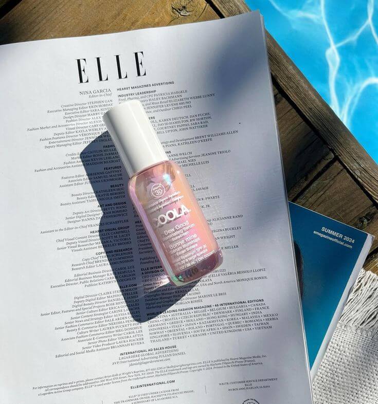 Daily use of COOLA Sunscreen to protect skin from UV damage, premature aging, and pigmentation—Face Club’s clean, effective sun care essential.