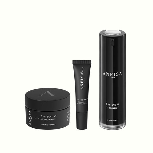 The Anfisa Trio from Face Club delivers targeted solutions for a radiant complexion, enhancing skin texture, hydration, and overall vitality.