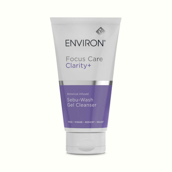 Environ’s Sebu-Wash Gel Cleanser fights breakouts with Salicylic Acid and Tea Tree Oil. Gently lathers to dissolve dead skin cells without drying out skin.