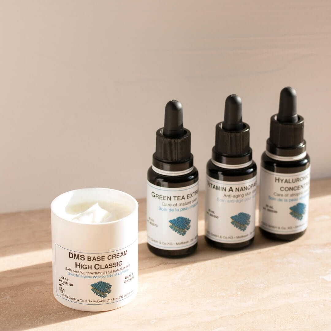 Experience personalized skincare with our consultation-only moisturizer, crafted by our skin experts who consider your skin condition, lifestyle, and medical history to blend a luxurious DMS® base cream with handpicked active ingredients for optimal results.