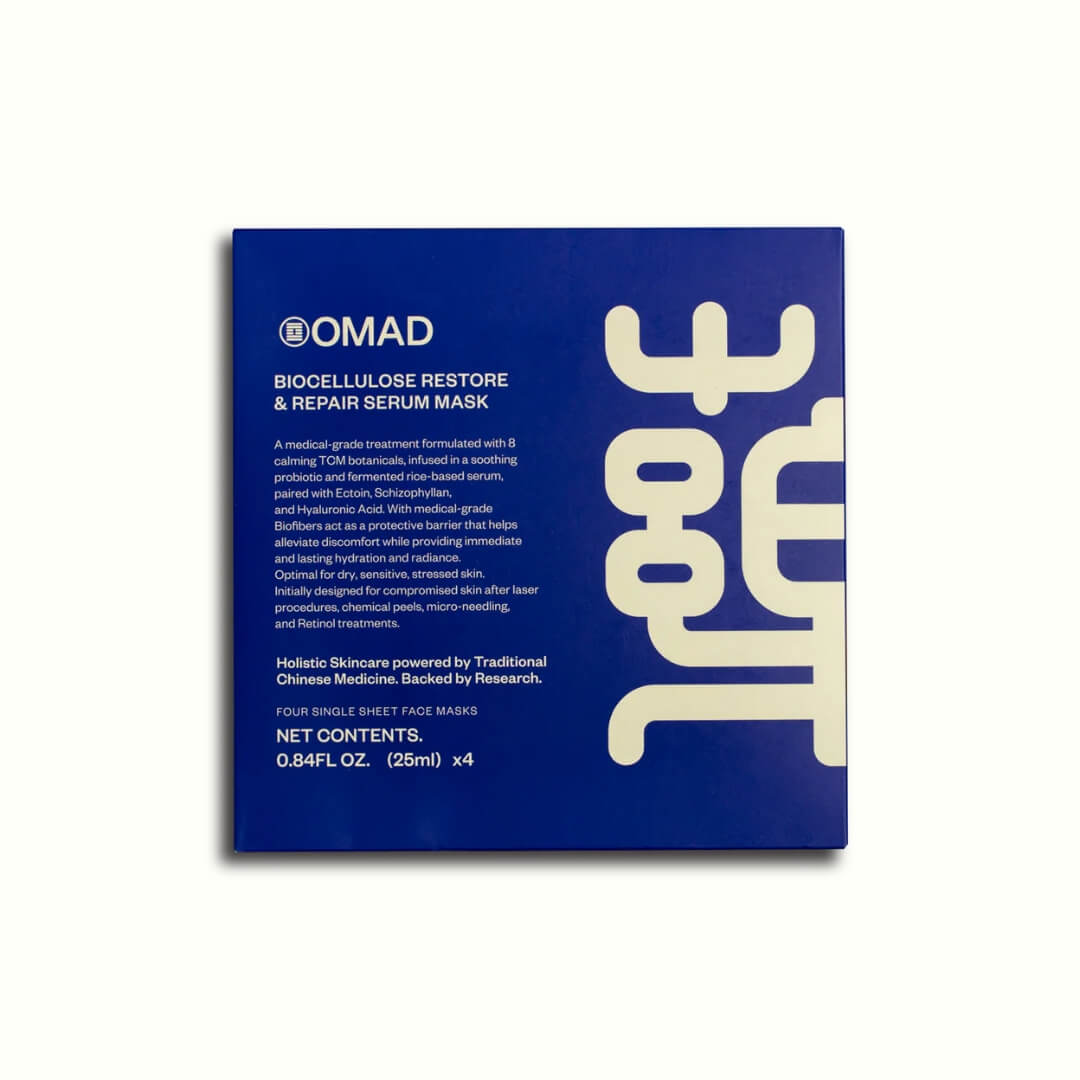 OMAD Bio-Cellulose Restore & Repair Serum Mask – Advanced Bio-Cellulose Mask for Deep Skin Repair and Hydration | Face Club 