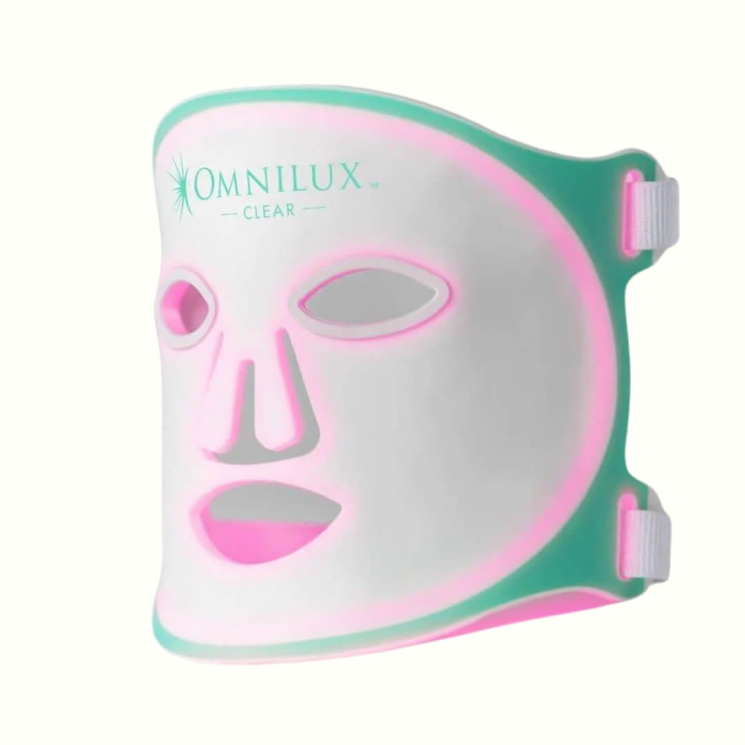 Omnilux Clear Mask – LED Light Therapy for Acne Treatment and Clearer, Healthier Skin | Face Club 