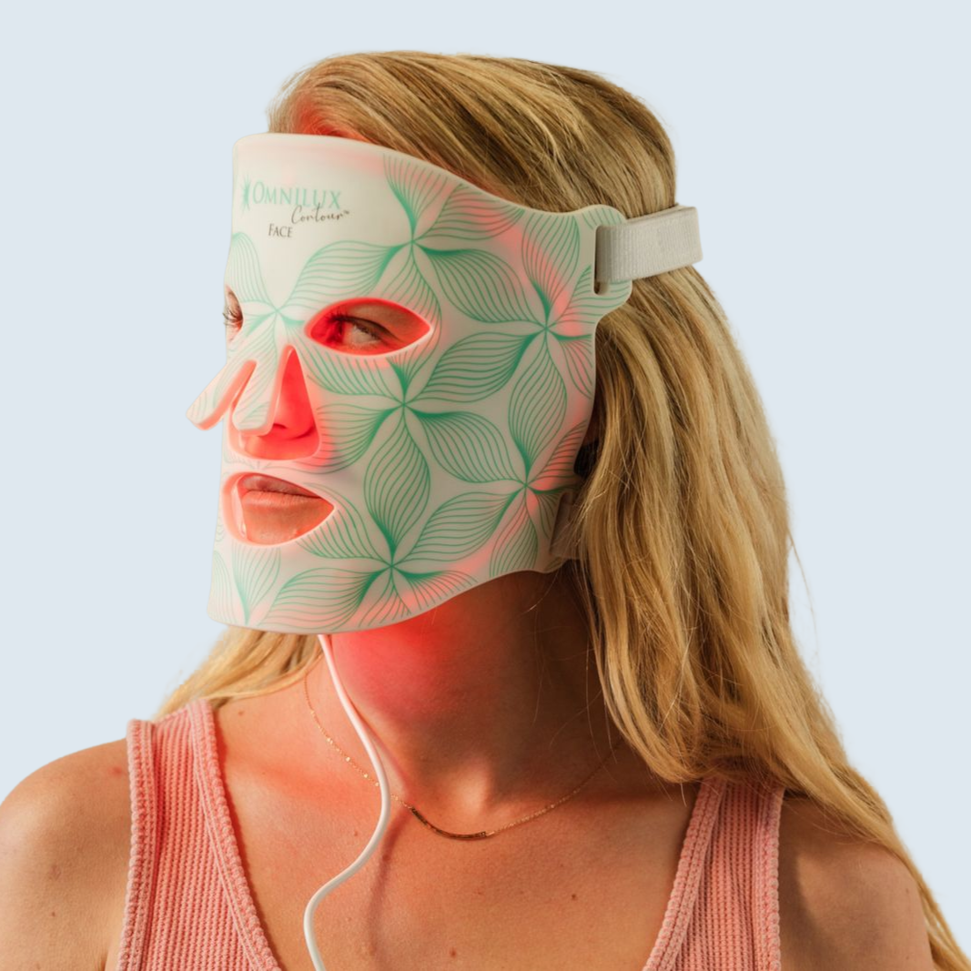 Omnilux Contour LED Light Therapy Mask – Anti-Aging and Skin Rejuvenation with Advanced LED Technology | Face Club