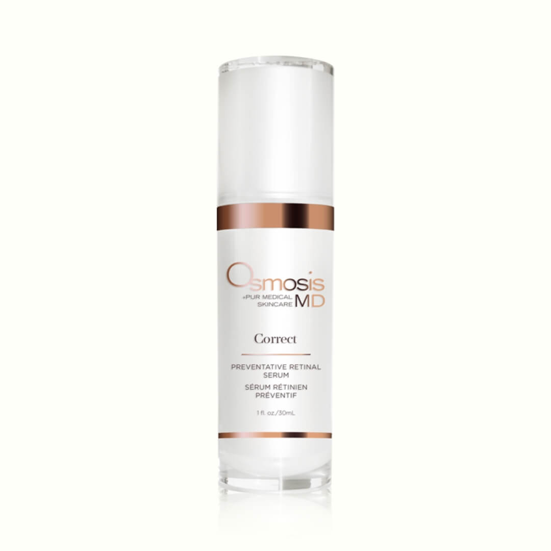 Transform your skin with Correct, a high-concentration vitamin A serum that uses liposomes to deliver retinaldehyde deep into the skin, smoothing fine lines and wrinkles, lightening hyperpigmentation, and restoring radiance without disrupting the skin barrier or causing sensitization.