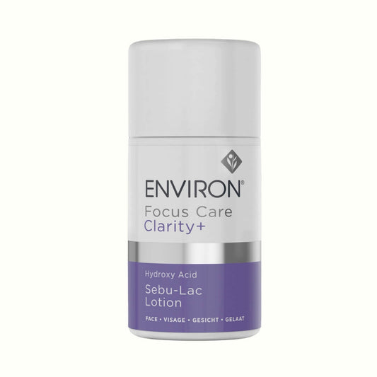 Environ's Hydroxy Acid Sebu-Lac Lotion combines gentle exfoliators and hydrators to address dull, congested, and pigmented skin. Designed to cocktail with Hydroxy Acid Sebu-ACE Oil for smoother, balanced skin.