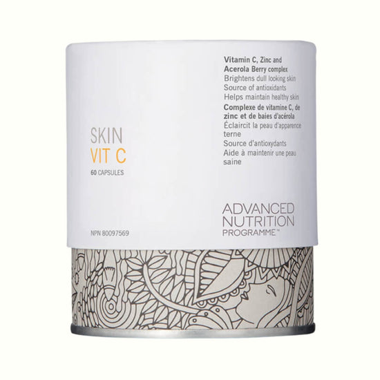 Brightening supplement: Vitamin C, zinc, acerola berry for all skin types.