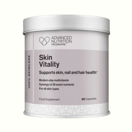 Multi-vitamin for total skin, nail, hair, and body support.