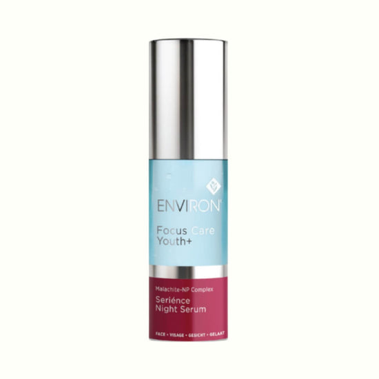 Advanced Night Serum: Targets cortisol-induced skin stress, improves radiance and luminosity.